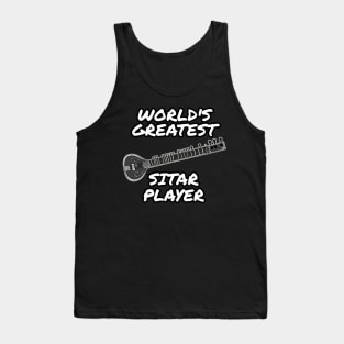 World's Greatest Sitar Player Sitarist Musician Tank Top